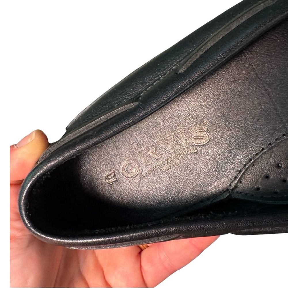 Vintage Orvis Gokey women’s Black Leather Loafers Shoes size 10 ten - Picture 6 of 7